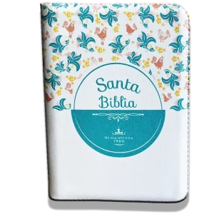 Biblia RVR1960 Blanco Flores