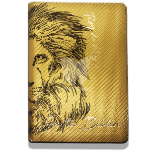 Biblia Tamaño 66 Dorada León - Rey De Reyes